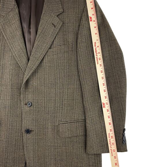 Joseph Abboud Vintage Tweed Blazer Jacket Classic Fit 42R Three Button Wool Silk - Picture 8 of 12